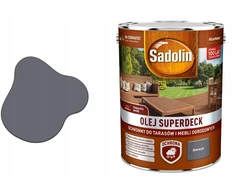 Sadolin Superdeck apsauginis aliejus terasoms ir sodo baldams, antracito spalvos, 5 l