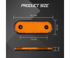 Safego Geltoni Led Posūkių Žibintai 24v (20 Led) - Sunkvežimiams ir Priekaboms
