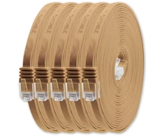 Šakotuvas 1attack.de cat6 cat.6 plokščias juostinis kabelis, tinklo kabelis, plokščias kabelis, 1000 mb/s