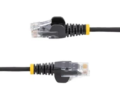 Šakotuvas Startech.com 3m cat6 kabelis - plonas cat6 pataisos kabelis - juodas - be užkabinimo rj45 jungtys - gigabitinis eterneto kabelis - 28 awg