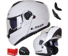 Šalmas motociklininko Ls2 Ff908 Strobe Ii, baltas, Ece 22.06 P/j