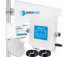 Salom Signaflex Egsm/umts Baltas gsm 2g 3g telefono interneto signalo stiprintuvo rinkinys + antenos 10m