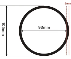 Sandarinimo žiedas 93x6 mm Par56 baseino šviestuvams