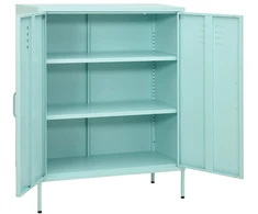 Sandėliavimo spintelė, mėtinės spalvos, 80x35x101,5cm, plienas