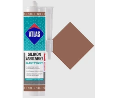 Sanitarinis elastingas silikonas 123 šviesiai rudas 280ml Atlas