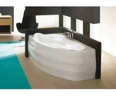 Sanplast Owau/co vonios apdailos panelė 160x100 cm Abs balta Comfort asimetrinė