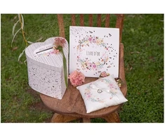 Santex vestuvių svečių knyga Floral 20 P 24 cm, įvairiaspalvė