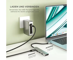 Satechi 6-in-1 Usb-c Hub Slim Plus su 4k Hdmi, 100w Pd, 2x Usb-a