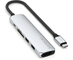 Satechi 6-in-1 Usb-c Hub Slim Plus su 4k Hdmi, 100w Pd, 2x Usb-a