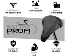 Sattelprofi® dviračio balnelio uždangalas, atsparus vandeniui (2 vnt. rinkinys) – profesionalus balnelio uždangalas bet kokiam dviračiui – atsparus plyšimui balnelio apsauga bet kokiam orui – puikus apsauga nuo lietaus