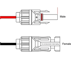 Saulės baterijos ilgintuvas, saulės ilgintuvas 16awg 1.5m saulės kištukas į dc 5.5mm vyrišką adapterio kabelį