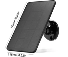 Saulės panelė Ip6 vandeniui atspariai kamerai, 10w, C tipo