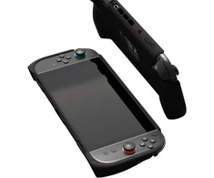 Savage Raven by Skull &amp; Co. Standgrip, skirtas Nintendo Switch 2: minkštas apsauginis dėklas su tekstūruotomis rankenomis, pilna apsauga ir stovas, smūgius sugeriantis, neslystantis ir įbrėžimams atsparus dangtelis, juodas