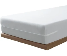 Čiužinys Savel - Antklodė pagaminta iš 100% medvilninio frotinio audinio, elastinga, prisitaikanti, gerai sugerianti (dydis 60 x 120 cm, balta)