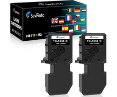 Savfinto Tk5230 juodas toneris, suderinamas su Kyocera Ecosys M5521cdw, Kyocera Tk-5230 Tk5220 Tk-5220 pakaitalas, suderinamas su Kyocera Ecosys M5521cdw M5521cdn P5021cdn P5021cdw (2 juodi)