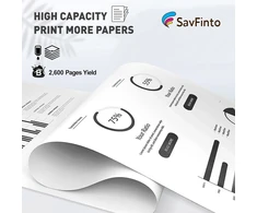Savfinto Tk5230 juodas toneris, suderinamas su Kyocera Ecosys M5521cdw, Kyocera Tk-5230 Tk5220 Tk-5220 pakaitalas, suderinamas su Kyocera Ecosys M5521cdw M5521cdn P5021cdn P5021cdw (2 juodi)