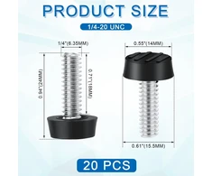 Savita, 20 vnt. reguliuojamų baldų kojelių, 6,35 mm - 508 mm, reguliuojami baldų lygintuvai, galvanizuoto plieno slystuvai, baldų išlyginimo kojelės stalui, kėdei, spintelei, terasos baldų kojoms