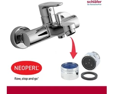 Schläfer 100018 universalus maišytuvo aeratorius neoperl m28, perlator honeycomb m28x1, apsauginis nuo kalkių maišymo antgalis, aeratoriai, minkšta srovė su sandarikliu, 1 vnt.