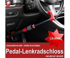 Schmidt Security Tools pedalų ir vairo užraktas automobiliui 49.5 - 78 cm apsauga nuo vagystės