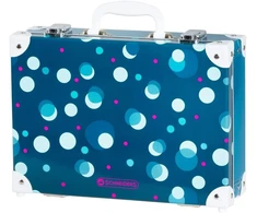 Schneiders Polkadot 49522-064 vaikiškas lagaminas, apie 24 x 33 x 10.5 cm, su nešimo rankena ir 2 metaliniais užsegimais, skirtas laikyti rankdarbių reikmenis, žaidimams ir kelionėms