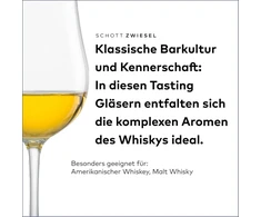 Schott Zwiesel Whisky degustacinė taurė Bar Special (4 vnt. rinkinys), specialios nosinės taurės viskiui, galima plauti indaplovėje Tritan krištolinės taurės, pagaminta Vokietijoje (prekės Nr. 130001), krištolas