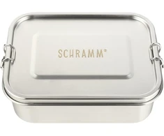 Schramm® nerūdijančio plieno priešpiečių dėžutė 800, 1200, 1400, 1700 arba 2200 ml priešpiečių dėžutė su skyreliais, įskaitant 2 pertvaras, metalinė dėžutė su užsegimu, dydis: 1200 ml