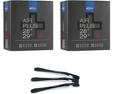 Schwalbe Sv19ap Air Plus dviračio vidinės padangos 40 mm 28 29 colių (40/62-622) su 3 Mszweirad metalinėmis padangų montiruotėmis, 2 vnt.
