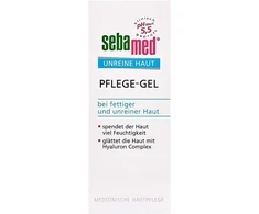 Sebamed Blemished Skin maitinamasis gelis, išlygina odą su hialurono kompleksu, ramina ir maitina проблемinę ir riebią odą, 50 ml