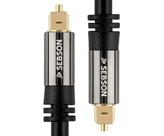 Sebson Toslink optinis kabelis 2 m skaitmeninis audio kabelis soundbar'ui, televizoriui, Hifi sistemoms, žaidimų konsolėms, namų kino sistemoms