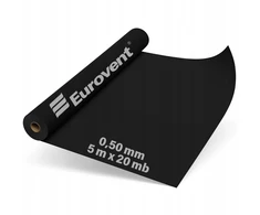 Secco statybinė plėvelė 0,5 juoda stora izoliacinė plėvelė betonui 0,50mm 5x20m