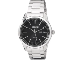 Seiko vyriškas kvarcinis laikrodis su nerūdijančio plieno apyranke