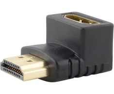 Seki hdmi kampinis adapteris 90° grand angled - hdmi male į hdmi female - 4k 3d 1080p full hd; paauksuoti kontaktai; kampinis adapteris; kampinis kištukas