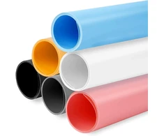 Objektyvas Selens pvc fonas fotografijai 50 x 100 cm, baltas, juodas, pilkas, rožinis, mėlynas, geltonas, vandeniui atsparus matinis fonas, skirtas foto studijai, maisto produktų rekvizitai (6 spalvos)