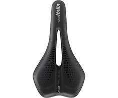 Selle Italia A3 Gel Flow dviračio balnelis patogus su geliu, anatomine išpjova, atsparus vandeniui ir tinkamas visų tipų dviračiams - juodas
