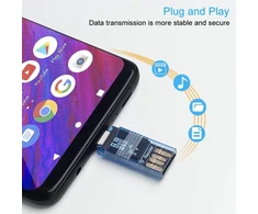 Seminer Micro Sd kortelių skaitytuvas, Seminer usb c usb a micro sd kortelių skaitytuvas otg adapteris type-c atminties kortelių skaitytuvas, skirtas tf, micro sd, micro sdxc, micro sdhc kortelėms, skirtas pc, galaxy, vaizdo registratoriui (mėlynas)