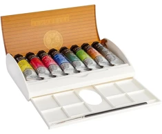 Sennelier Akvarelė: Kelioninis rinkinys 8 x 10 ml tūbelės + teptukas