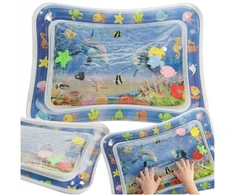 Sensorinis vandens kilimėlis kūdikiams pripučiamas delfinas xxl 62x45 cm