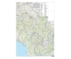 Serbija - Juodkalnija - Kosovas - Šiaurės Makedonija, Automobilių žemėlapis 1:500 000 (freytag &amp; berndt Auto + Freizeitkarten)