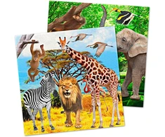 Servetėlės 33x33cm Safari Party (20 vnt.)