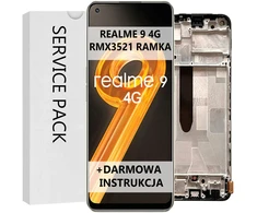 Service pack ekranas skirtas realme 9 4g rmx3521 rėmelis + nemokamas vadovas