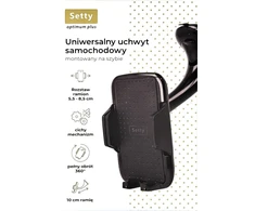 Setty universalus automobilinis laikiklis ant stiklo, atstumas 5,5 - 8,5 cm Uus-2