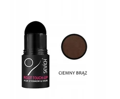 Sevich Root Touch Up Antakių dažymo pudra + Šablonai, Spalva tamsiai ruda