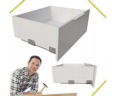 Sevroll V-box 3d Slim stalviršio stalčius, 210mm aukštis, 450mm ilgis, baltas