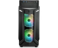 Sharkoon Vg6-w Rgb Juodas Mid Tower korpusas (m-itx/m-atx/atx)