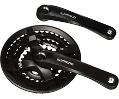 Shimano crankset 6/7/8-speed juodas fc-ty501 42/34/24t 170 mm w/cg
