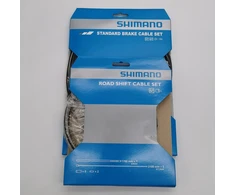 Shimano stabdžių trosai + pavarų trosai + išorinių apvalkalų trosų komplektas 1 dviračiui