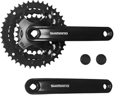 Shimano Tourney Fc-ty301 dviračio švaistiklių komplektas Square 42-34-24 dantų, skirtas 3x6/7/8 greičių sistemoms, 170 mm