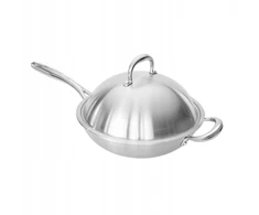 Shiori Stainless Steel 304 Wok keptuvė 28cm x 8,20 cm indukcinė