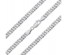 Sidabrinė grandinėlė praba 925 Rombo pynimas 50 cm x 4 mm