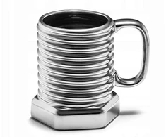 Sidabrinis puodelis varžtas meistrui mechanikui 390ml Gadget Master dovana varžtelis